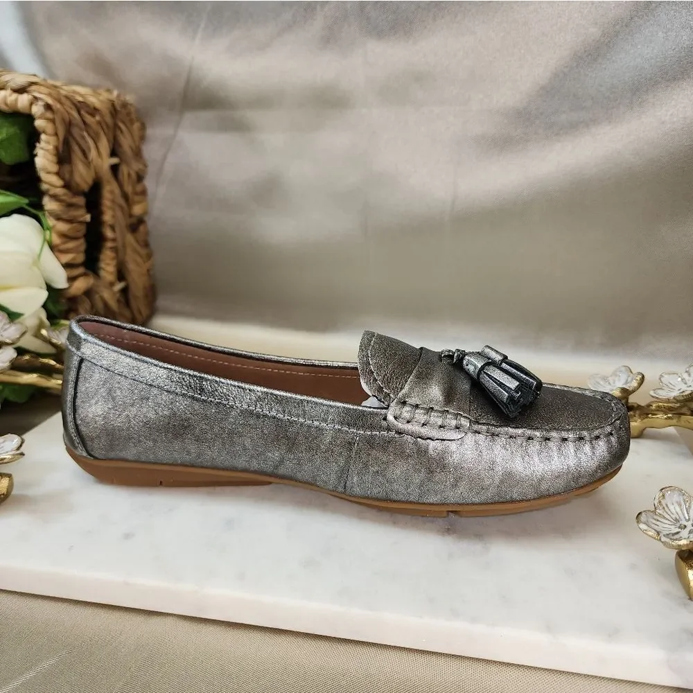 JOSEF SEIBEL Elina Leather Tassel Loafers Stunning Colorway